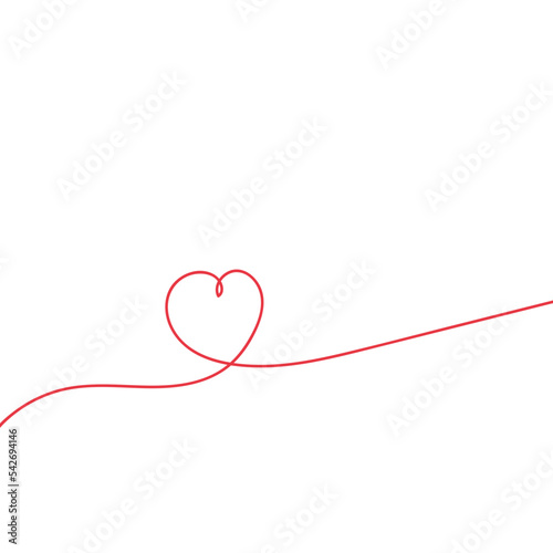 Heart vector line 2