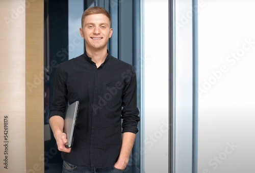 Smiling young business man employer in office © BillionPhotos.com