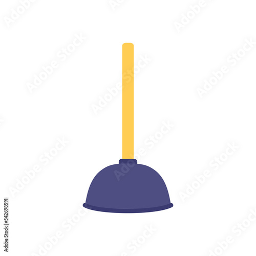 cartoon vector illustration of plumbing plunger isolated