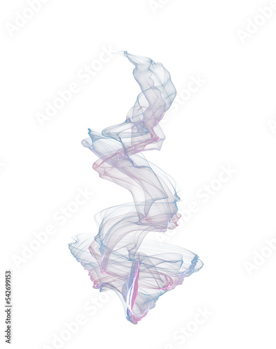 Abstract multicolored transparent figure  spot.