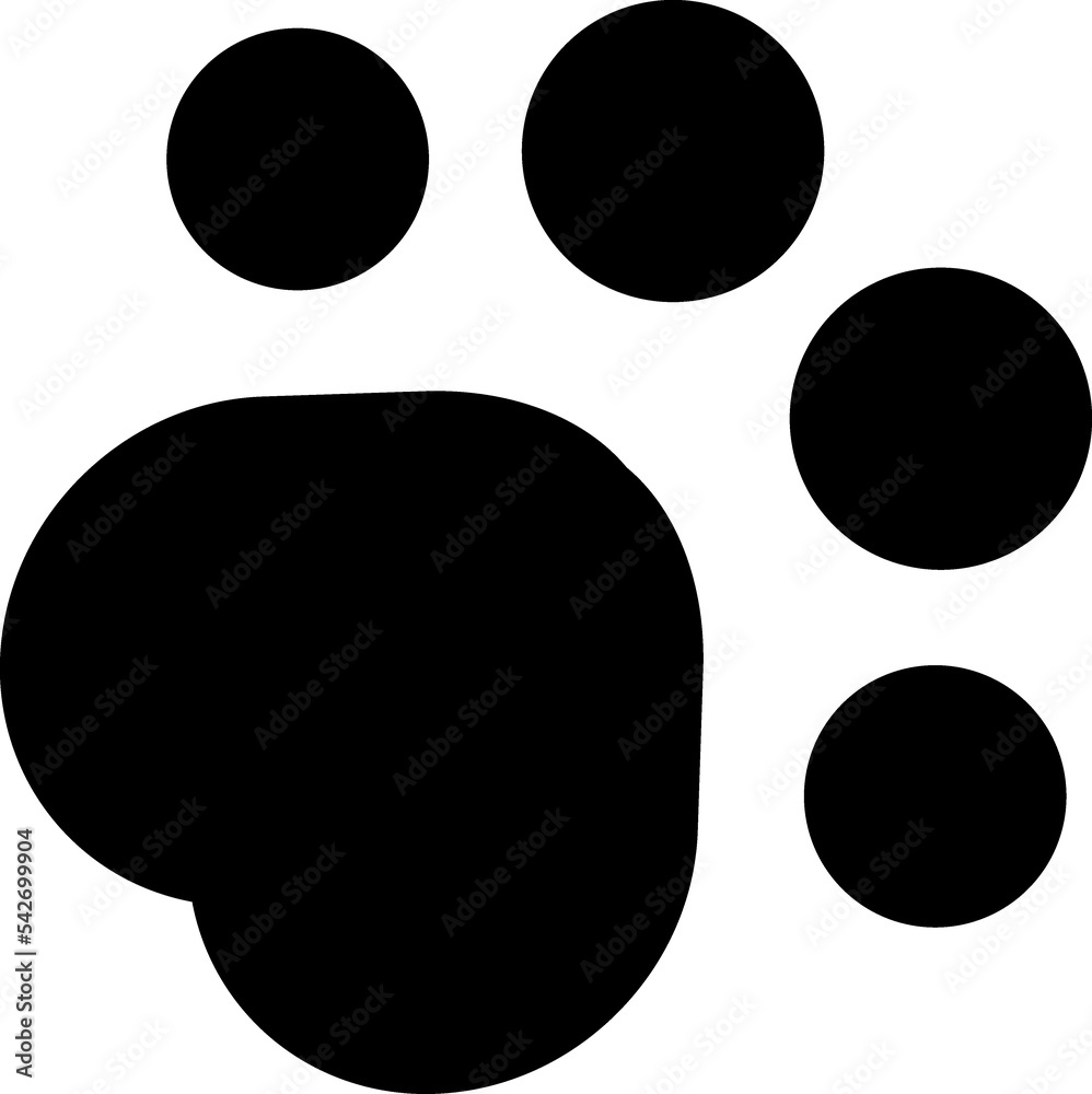 Dog, cat paw icon Dog, cat paw icon