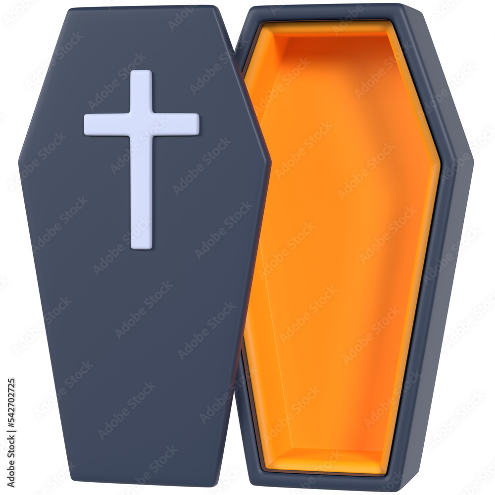 Obraz premium Coffin 3D icon