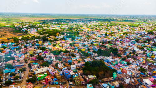 Aerial view images of Sivagangai Tamil Nadu South India