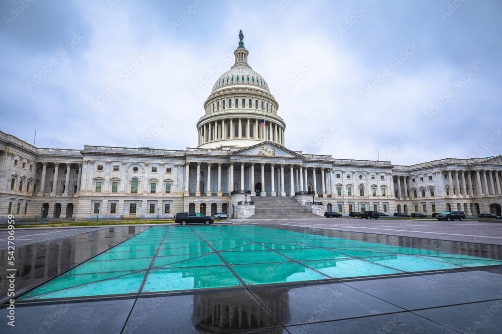 Fototapeta premium United States Congress on Capitol hill view, American parliament
