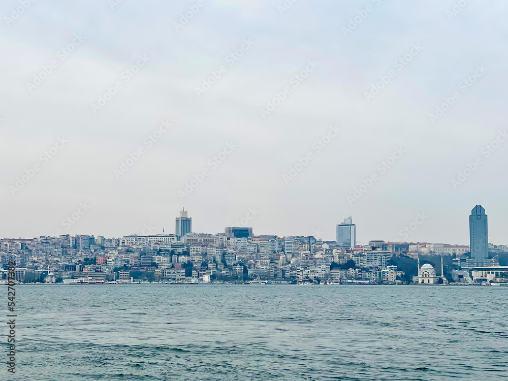 Cityscape of Istanbul, Turkey in a nice spring day
