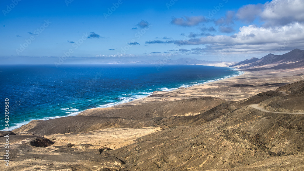 Costa sud a Fuerteventura, Isole Canarie 