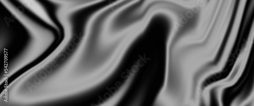 Beautiful drawing with the divorces and wavy lines in gray tones. Silver liquid texture. Silver metallic surface. Abstract silver marble texture. Abstract black, gray marble background. Fancy liquify