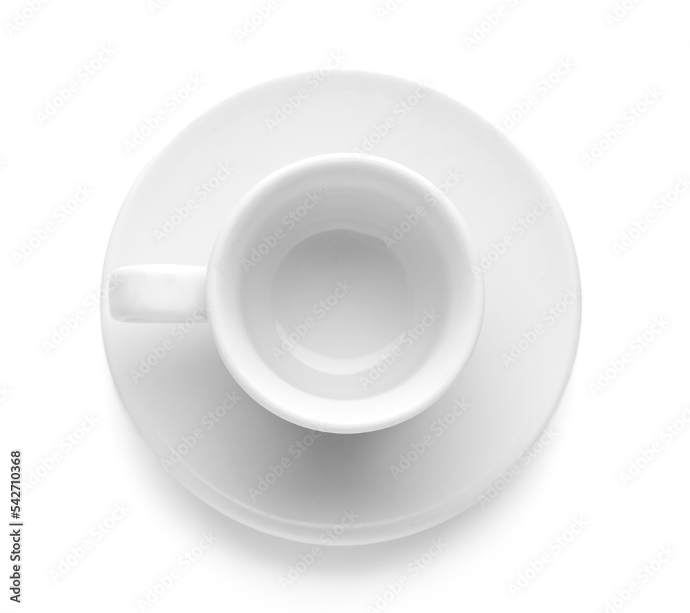 A cup of coffee on a white background. Espreesso A cup of coffee on a white background. Espreesso