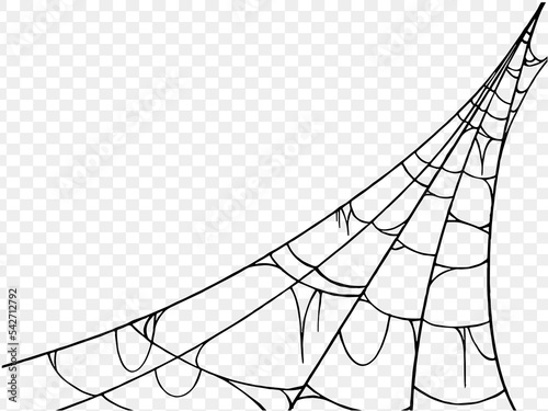 Fotografering Halloween party background with spiderwebs isolated png or transparent texture,b