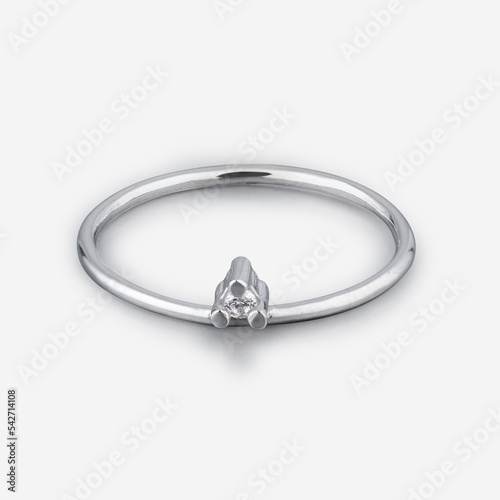 Wallpaper Mural silver ring on light gray background Torontodigital.ca