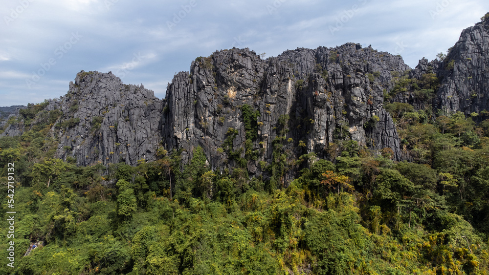 Landscape view of the mountains in Laos Landscape view of the mountains in Laos