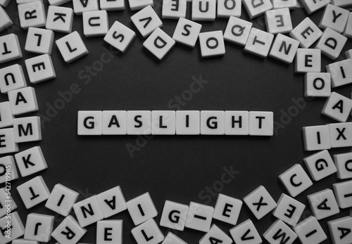 Letters spelling out gaslight photo