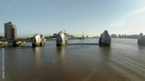 London's Thames Barrier A Protection Against High Tides and Flood Water