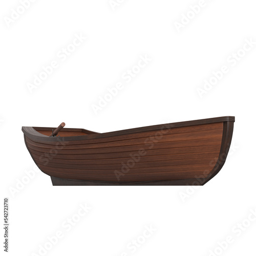 3d rendering illustration of a rowing boat