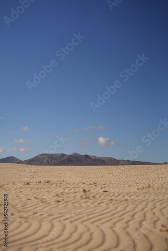 Sand dunes in Fuerteventura Canary Islands