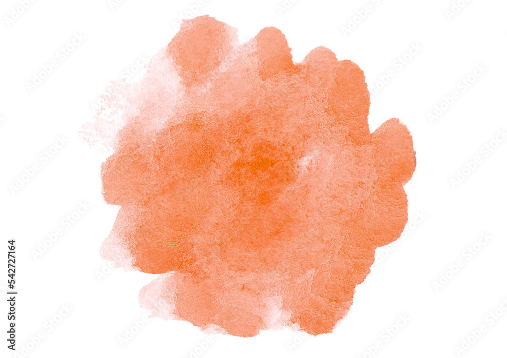Soft orange ink texture. Alcohol ink technique abstract background. Watercolor brush stroke. Template for banner, poster design. High Resolution watercolor texture. Copy space for text, design