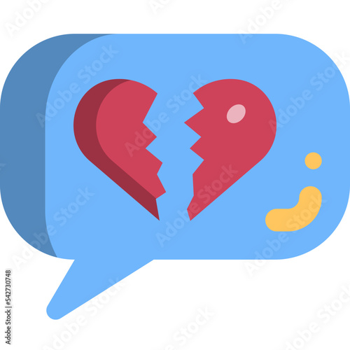 Break up chat icon