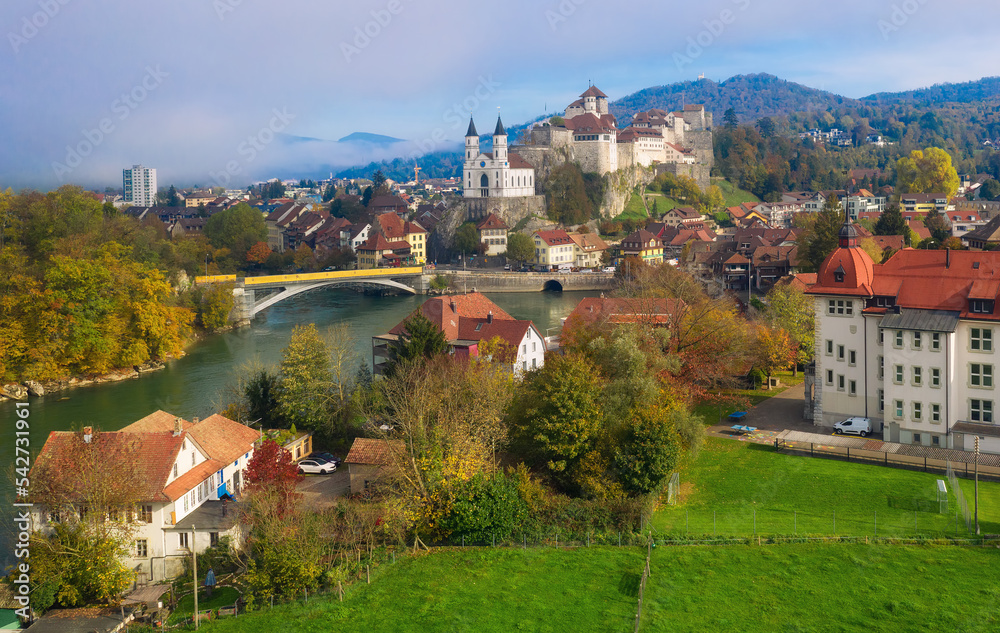 Aarburg historic town in Aargau, Switzerland