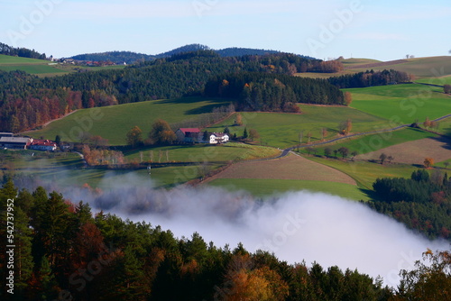 Nebel im Tal, bucklige Welt photo