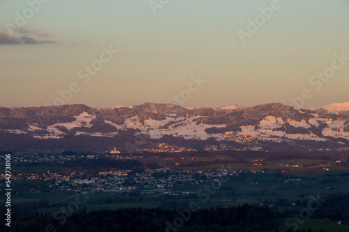Swiss Alps in Winter at Sunset (2021) © Laurent