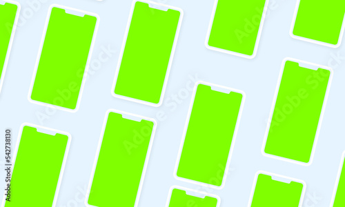 Lots of phones with space to insert an image or video