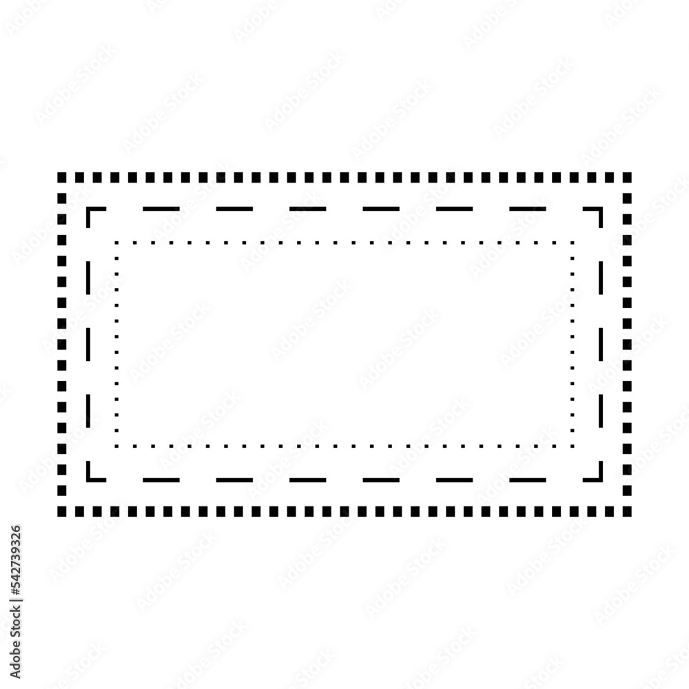 Tracing rectangle shape lines element for preschool, kindergarten and Montessori kids prewriting and drawing activities in vector illustration Tracing rectangle shape lines element for preschool, kindergarten and Montessori kids prewriting and drawing activities in vector illustration