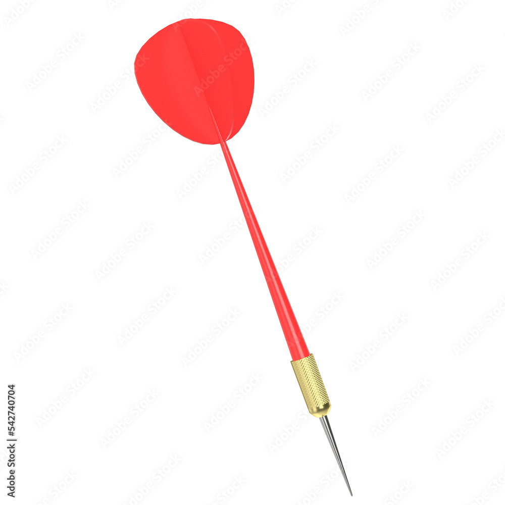 3d rendering illustration of a dart 3d rendering illustration of a dart