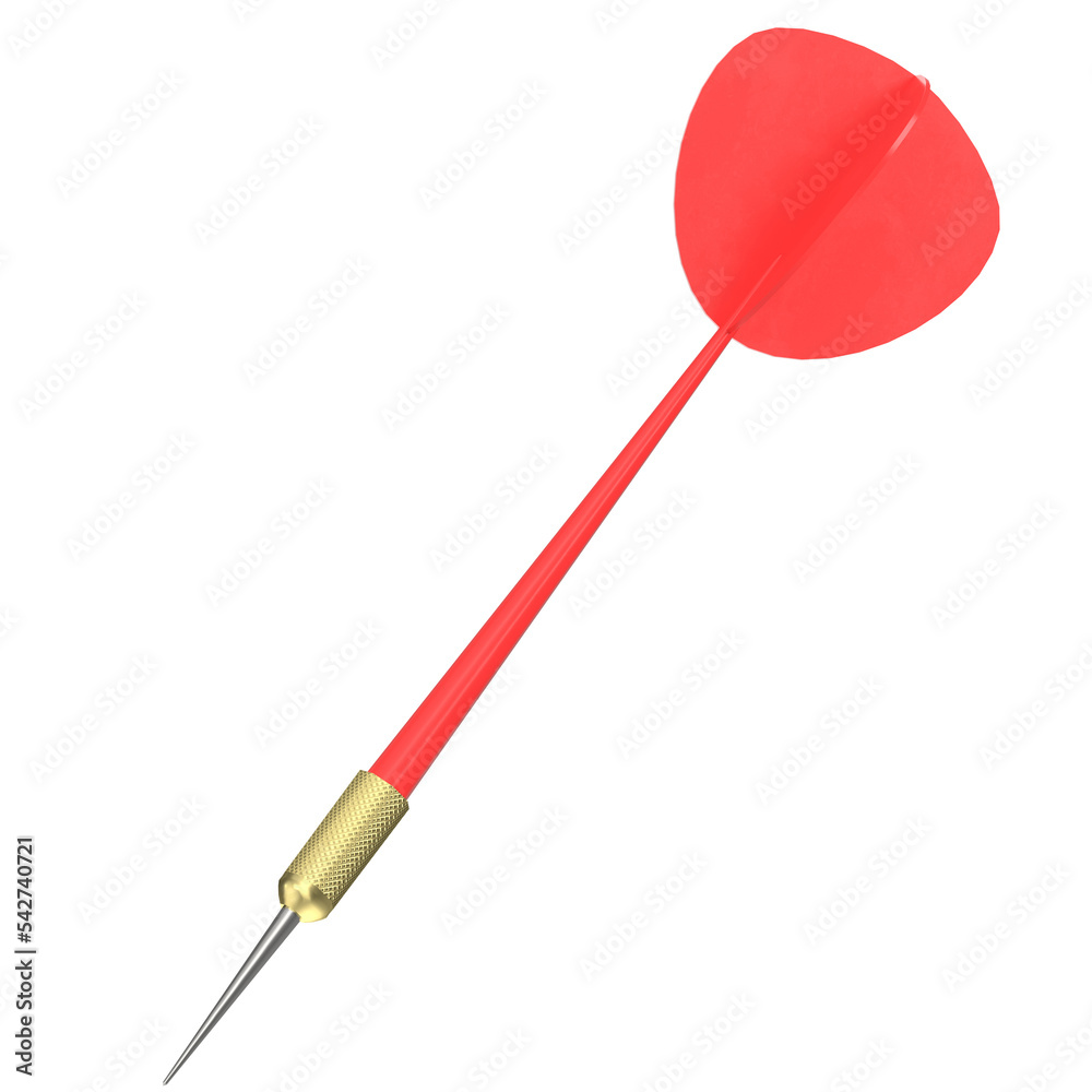 3d rendering illustration of a dart 3d rendering illustration of a dart