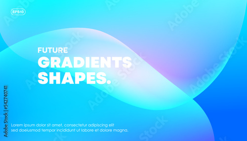 Abstract blue background with a color gradient style. Perfect liquid effect shape background. Vector, 2022-2023