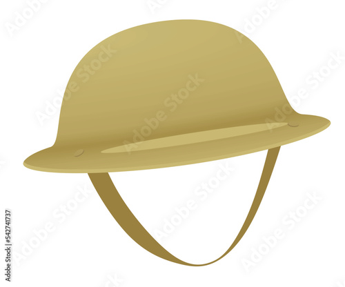 Military camouflage helmet. vector illustration
