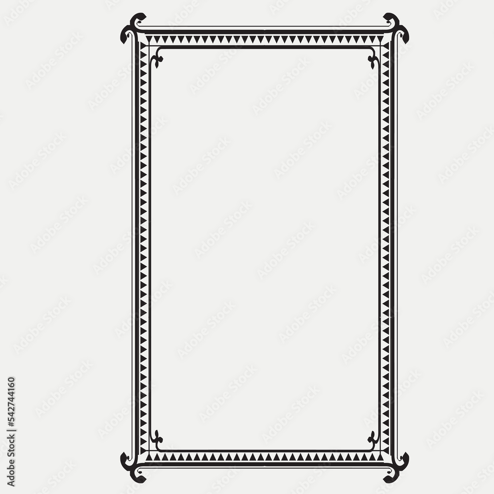 Frame, in the style of an ornament, Vector illustration eps 10, Art.	