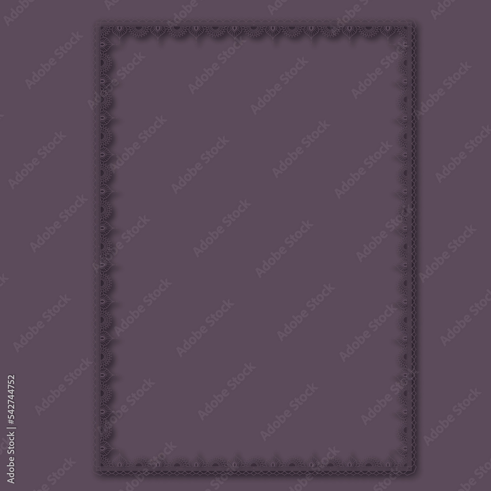 Frame, in the style of an ornament, Vector illustration eps 10, Art.	