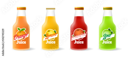 Citrus juice bottles