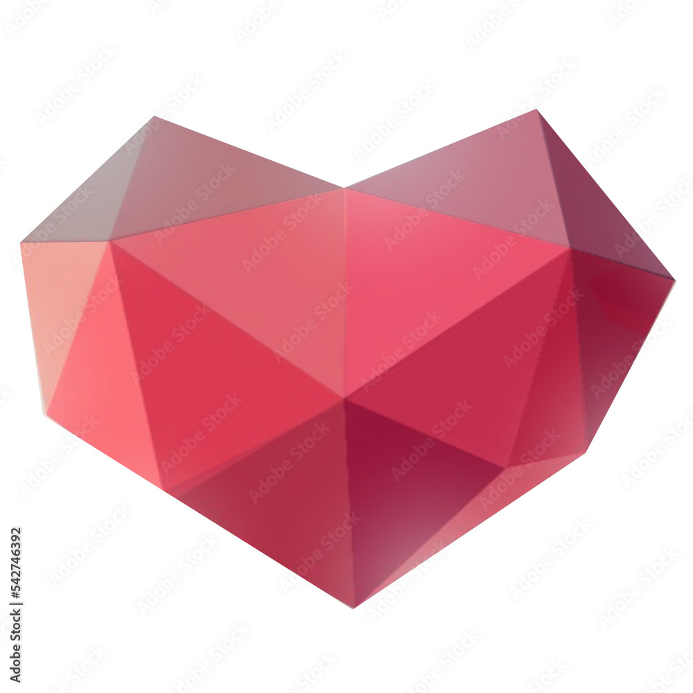 Geometric Heart 1 png