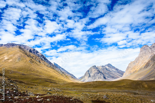 Colorful mountains of spiti valley during Pin Bhaba trek in Himachal Pradesh