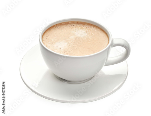 A cup of coffee on a white background. Espreesso