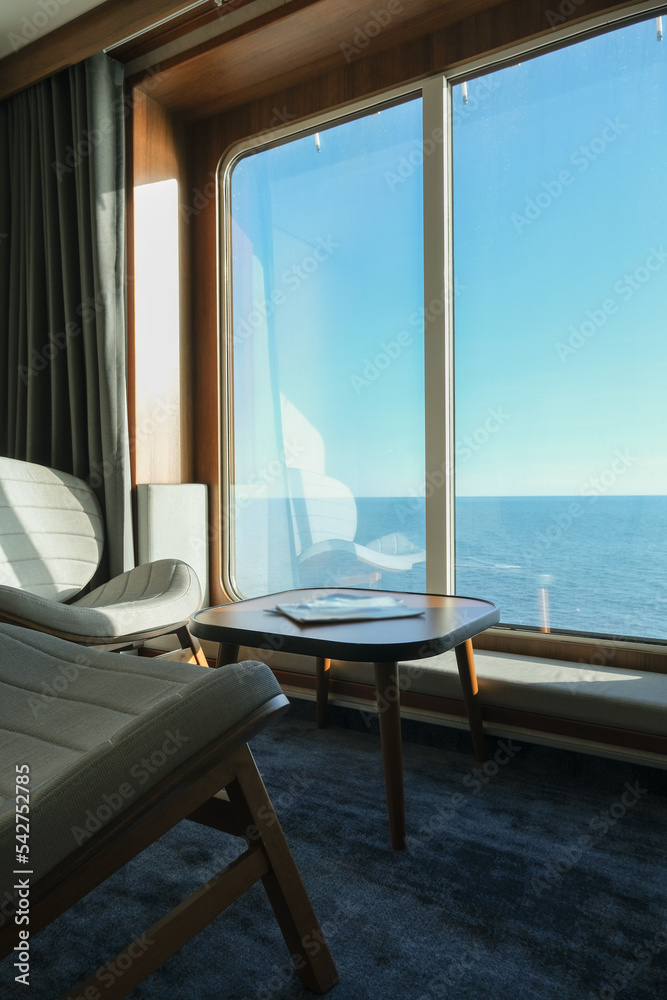Luxurious ocean view or oceanview or outside or exterior cabin on ...