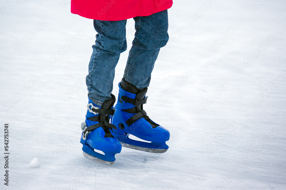 foot skating people on the ice rink foot skating people on the ice rink