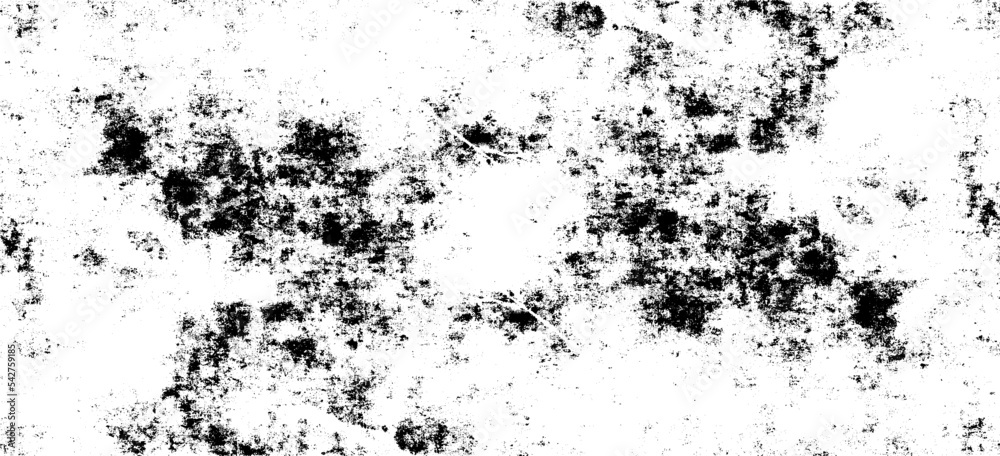 Rough black and white texture vector. Distressed overlay texture. Grunge background. Abstract textured effect. Vector Illustration. Black isolated on white background. EPS10