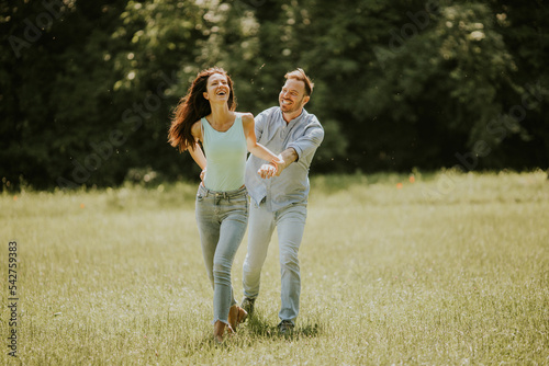 Happy young couple in love ...