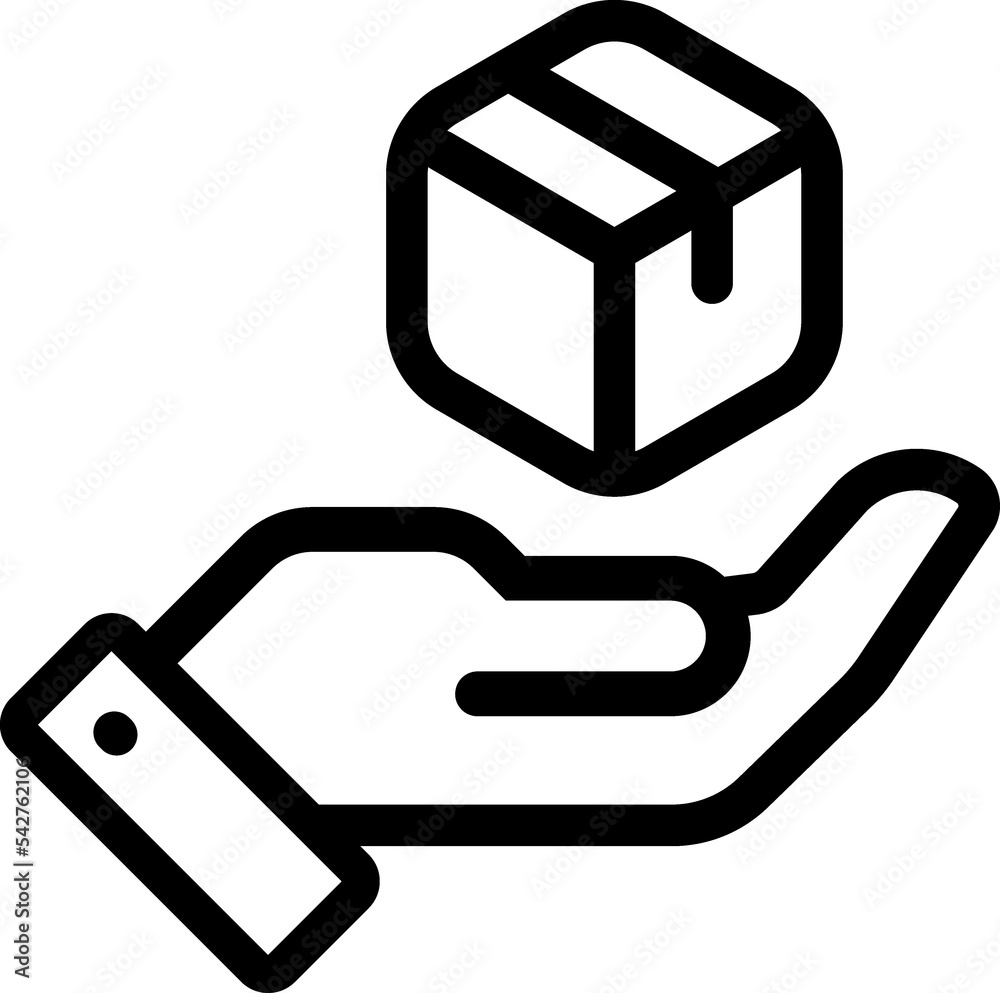 Delivery, box, parcel line icon. Delivery, box, parcel line icon.