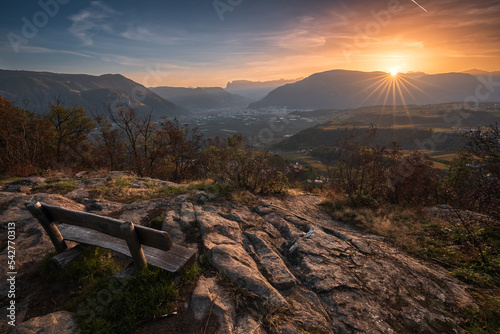 Foto Eppan autumn landscape in South Tyrol, Italy