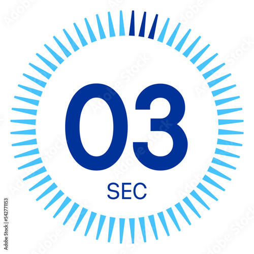 3 seconds,concept of time,timer icon,vector illustration,circle time pie diagram.