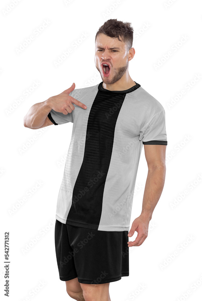 Soccer player with the uniform of his country. Soccer player with the uniform of his country.