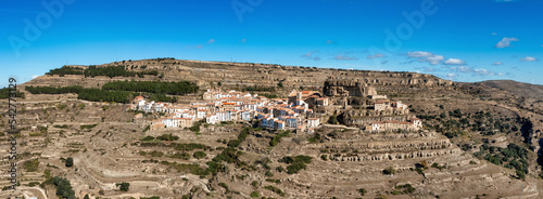 Panorama and Areal View of Ares del Maestrat, also known as Ares del Maestrazgo in Spanish or simply Ares, is a municipality in the province of Castelló in the Valencian Country.