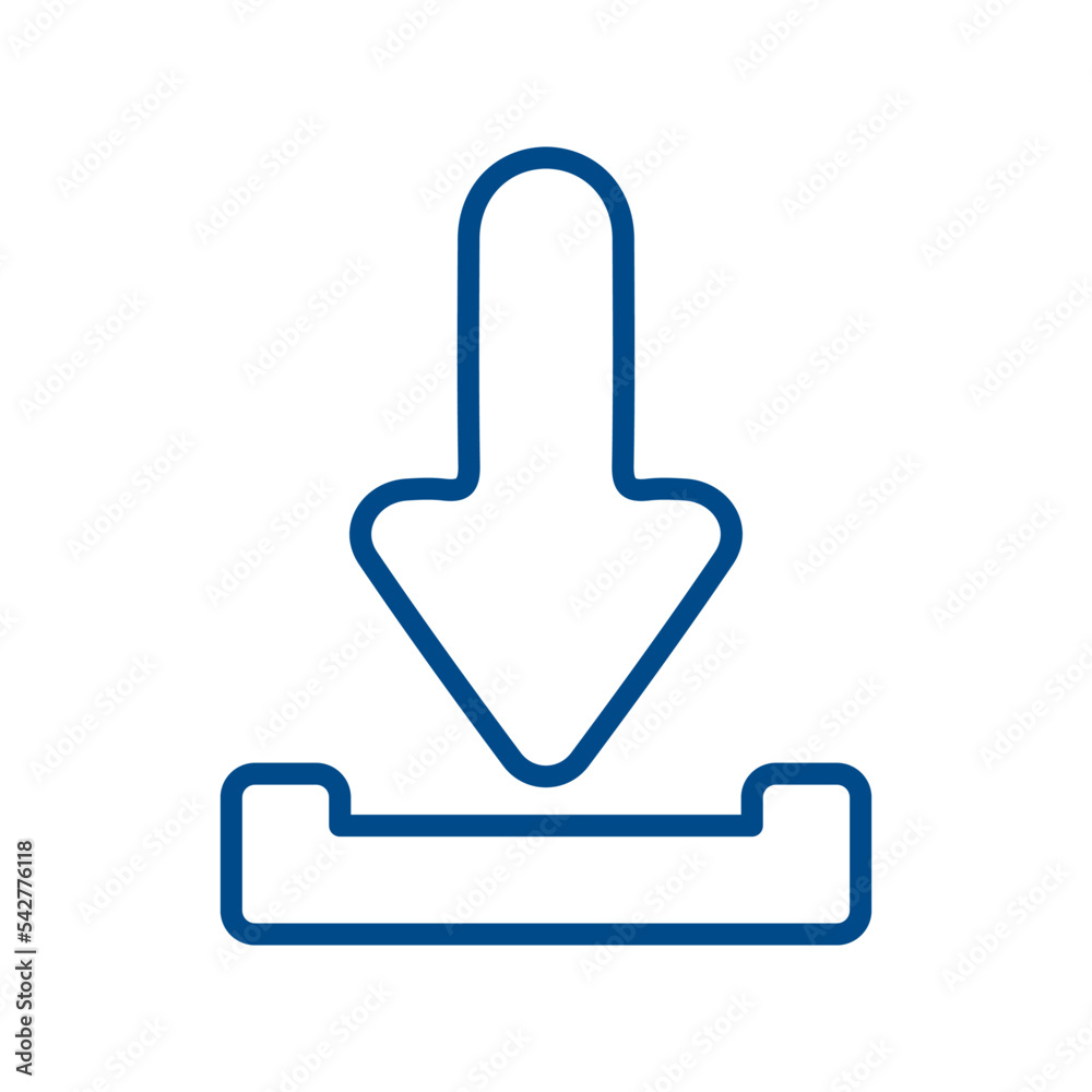 Download arrow icon vector symbol design illustration.