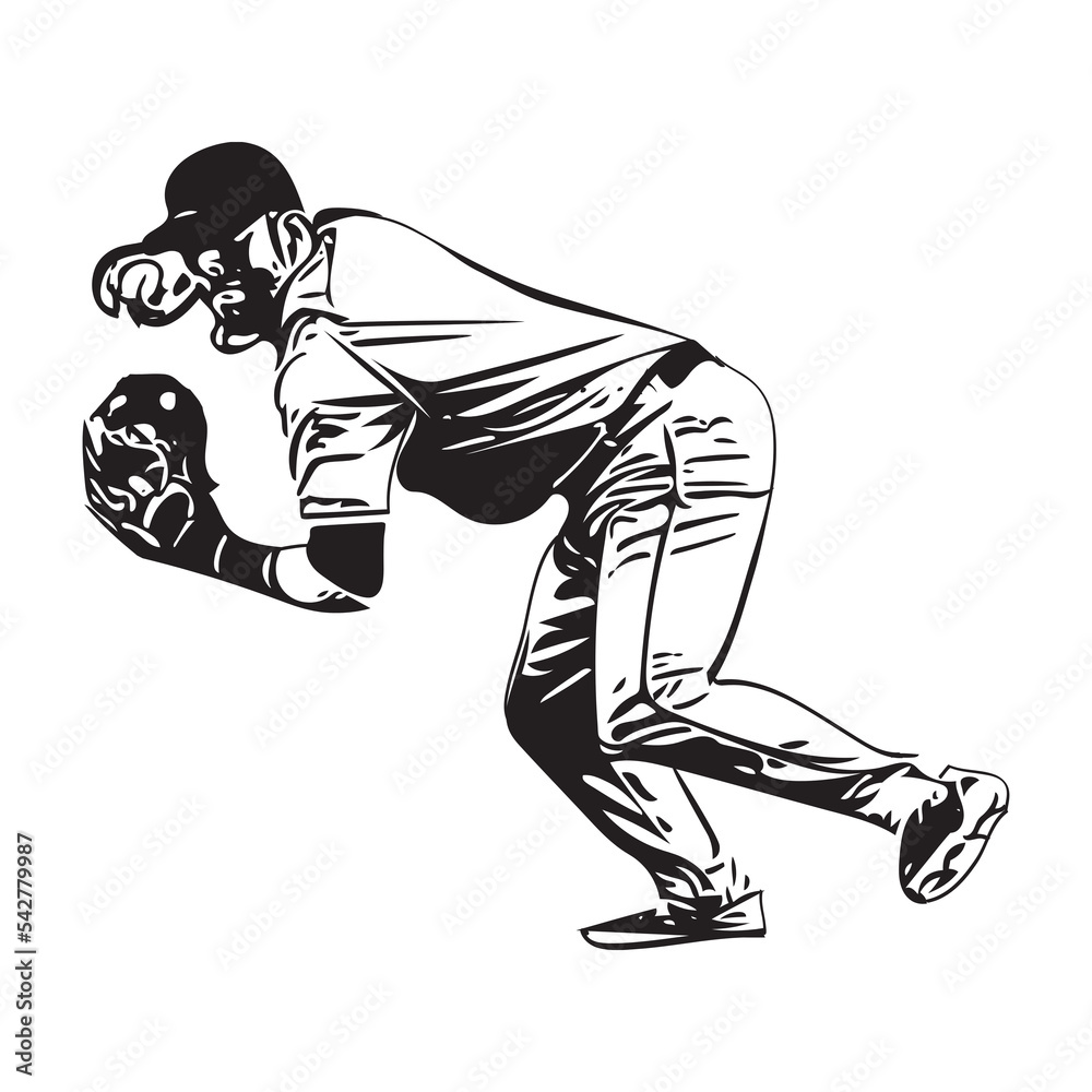 Fototapeta premium Playing Baseball PNG Format With Transparent Background