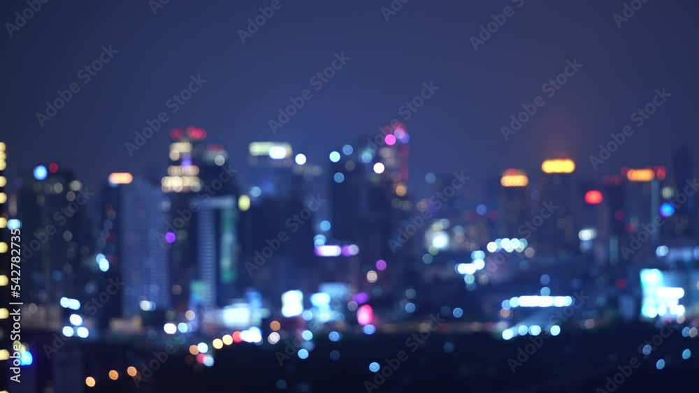 Bokeh blurred traffic on road at night. cityscape view with skyscrapers night lights bokeh defocused background. horizontal 4k height resolutions 2160 x 3840 Bokeh blurred traffic on road at night. cityscape view with skyscrapers night lights bokeh defocused background. horizontal 4k height resolutions 2160 x 3840
