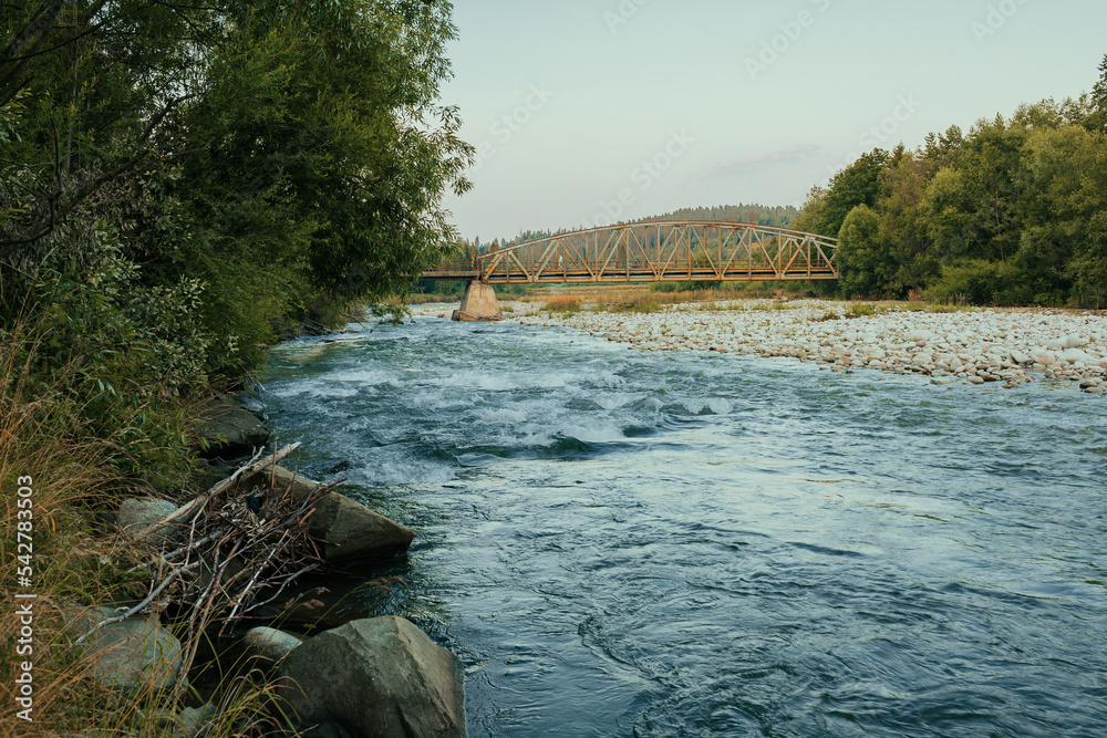 Rzeka Białka Tatrzańska - obrazy, fototapety, plakaty 