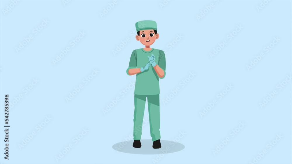 male surgeon doctor professional character male surgeon doctor professional character